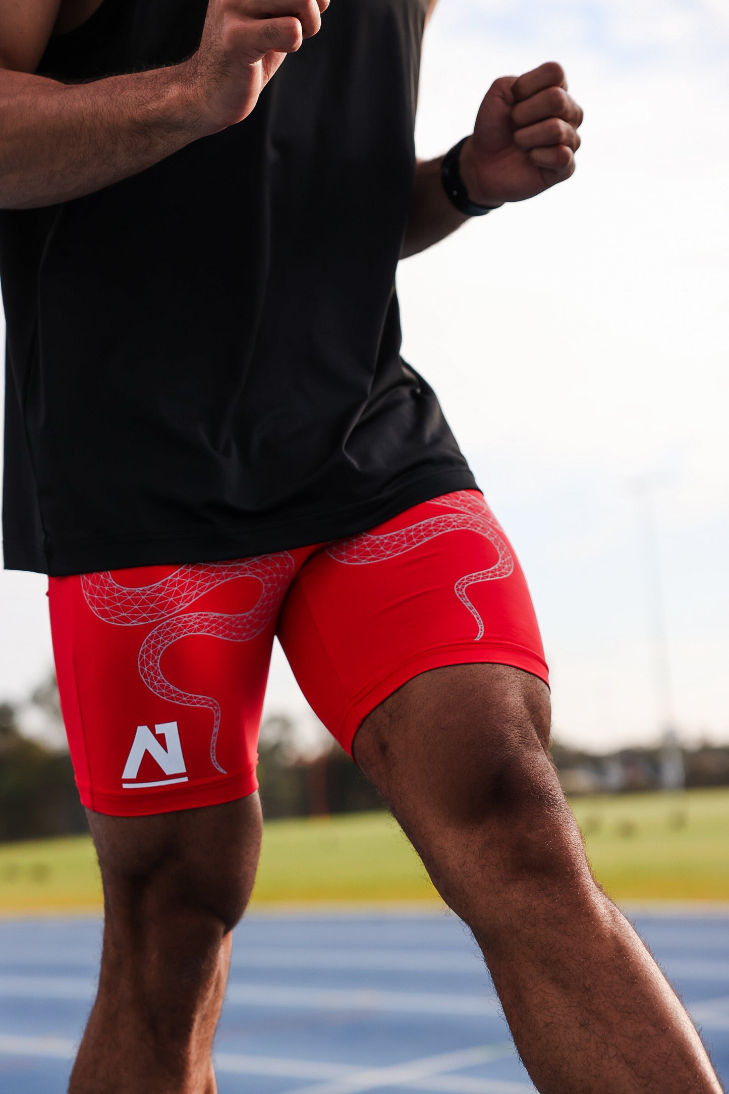 A1 Snake Tights - Red